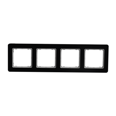 Sedna Design & Elements Ramka poczwróna szkło czarne efekt szkła SDD361804 SCHNEIDER (SDD361804)
